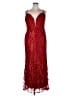Mac Duggal 100% Polyester Red Cocktail Dress Size 16 - photo 1