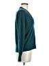 Equipment Teal Wool Pullover Sweater Size M - photo 4