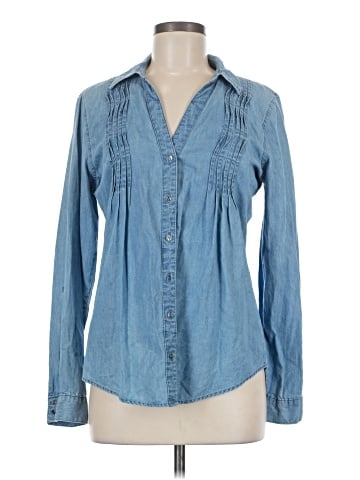 Vintage America Blues Long Sleeve Blouse (view 1)