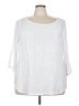 Unique Spectrum White 3/4 Sleeve Blouse Size 3X - photo 1