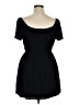 Rewind 100% Rayon Solid Black Casual Dress Size XL - photo 2