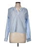 J.Crew Blue Long Sleeve Blouse Size M - photo 1