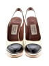 Lanvin 100% Leather Color Block Ivory Heels Size EU 37 1/2 - photo 2