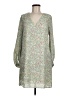 Louna 100% Polyester Print Green Casual Dress Size M - photo 1