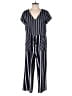 GB 100% Polyester Stripes Blue Jumpsuit Size L - photo 1