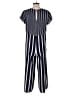 GB 100% Polyester Stripes Blue Jumpsuit Size L - photo 2