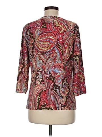 JM Collection 3/4 Sleeve Top (view 2)