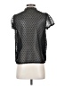 Shein 100% Polyester Black Short Sleeve Blouse Size 4 - photo 2