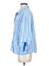Unbranded 100% Polyester Stripes Blue 3/4 Sleeve Blouse Size S - photo 5