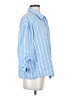 Unbranded 100% Polyester Stripes Blue 3/4 Sleeve Blouse Size S - photo 4
