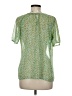 CAbi 100% Polyester Green Short Sleeve Blouse Size M - photo 2