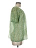 CAbi 100% Polyester Green Short Sleeve Blouse Size M - photo 4