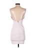 Selfie Leslie Solid White Cocktail Dress Size M - photo 2