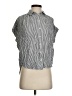 Madewell 100% Viscose Stripes White Silver Short Sleeve Blouse Size XS - photo 1