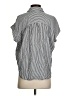 Madewell 100% Viscose Stripes White Silver Short Sleeve Blouse Size XS - photo 2