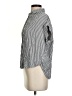 Madewell 100% Viscose Stripes White Silver Short Sleeve Blouse Size XS - photo 5