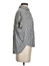 Madewell 100% Viscose Stripes White Silver Short Sleeve Blouse Size XS - photo 4