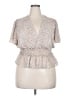 Zenobia Ivory Short Sleeve Blouse Size 2X - photo 1
