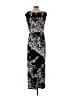 eShakti 100% Polyester Black Casual Dress Size M (estimated) - photo 2