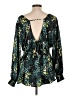 Torrid 100% Polyester Green Long Sleeve Blouse Size Lg Plus (0) - photo 2