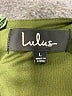 Lulus 100% Polyester Floral Green Cocktail Dress Size L - photo 6