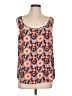 Fossil 100% Polyester Orange Sleeveless Top Size L - photo 1