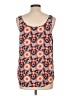 Fossil 100% Polyester Orange Sleeveless Top Size L - photo 2
