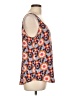 Fossil 100% Polyester Orange Sleeveless Top Size L - photo 4