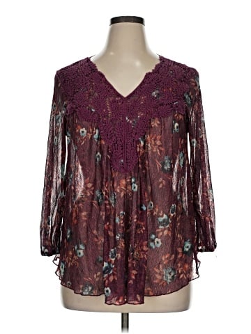 Vintage America Blues 3/4 Sleeve Blouse (view 1)