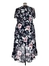 Dex 100% Polyester Floral Blue Casual Dress Size 3X - photo 2