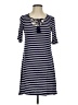 No Comment Stripes Blue Casual Dress Size S - photo 1