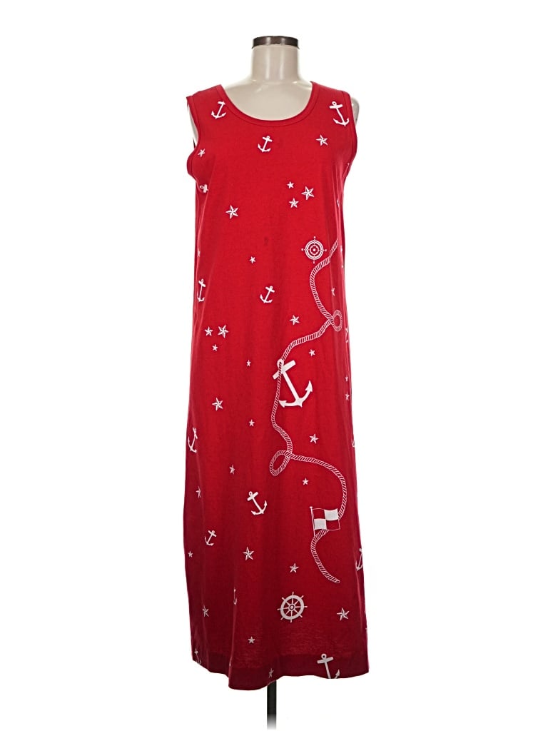 Pre-owned Sun + Stone Casual Dress In Red