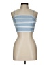 Lulus 100% Viscose Blue Tube Top Size L - photo 1