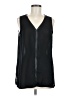 Saks Fifth Avenue 100% Polyester Black Sleeveless Blouse Size M - photo 1