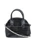 Zara 100% Leather Solid Black Leather Satchel One size - photo 1