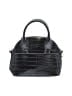 Zara 100% Leather Solid Black Leather Satchel One size - photo 3