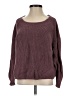 360 Sweater Solid Burgundy Pullover Sweater Size S - photo 1