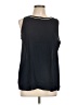 Ann Taylor LOFT Outlet 100% Polyester Black Sleeveless Blouse Size L - photo 1