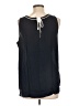 Ann Taylor LOFT Outlet 100% Polyester Black Sleeveless Blouse Size L - photo 2