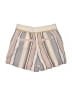 Three Dots Stripes Tan Shorts Size S - photo 2