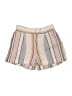 Three Dots Stripes Tan Shorts Size S - photo 1