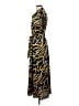Fab'rik 100% Polyester Animal Print Yellow Casual Dress Size S - photo 5