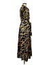 Fab'rik 100% Polyester Animal Print Yellow Casual Dress Size S - photo 4