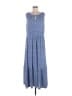 Chico's Chevron-herringbone White Blue Casual Dress Size XL (3) - photo 1