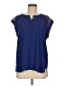 Daniel Rainn 100% Polyester Blue Short Sleeve Blouse Size M - photo 1