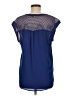 Daniel Rainn 100% Polyester Blue Short Sleeve Blouse Size M - photo 2