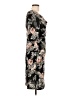 Connected Apparel Print Black Casual Dress Size 12 - photo 4