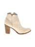 Mia 100% Leather Ivory Ankle Boots Size 8 1/2 - photo 1
