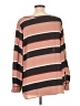 Ann Taylor LOFT Outlet 100% Polyester Stripes Brown Long Sleeve Blouse Size L - photo 2