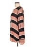 Ann Taylor LOFT Outlet 100% Polyester Stripes Brown Long Sleeve Blouse Size L - photo 5